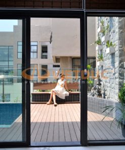Cửa đi nhôm kính mở trượt